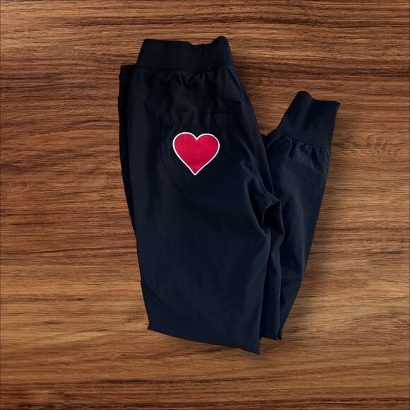 Athleta “Ashley” Embroidered Heart Pocket Joggers - Picture 1 of 5